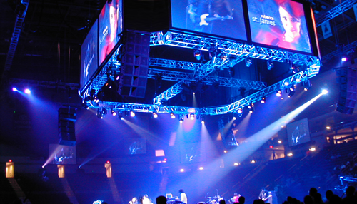 large venue lcd projector rental